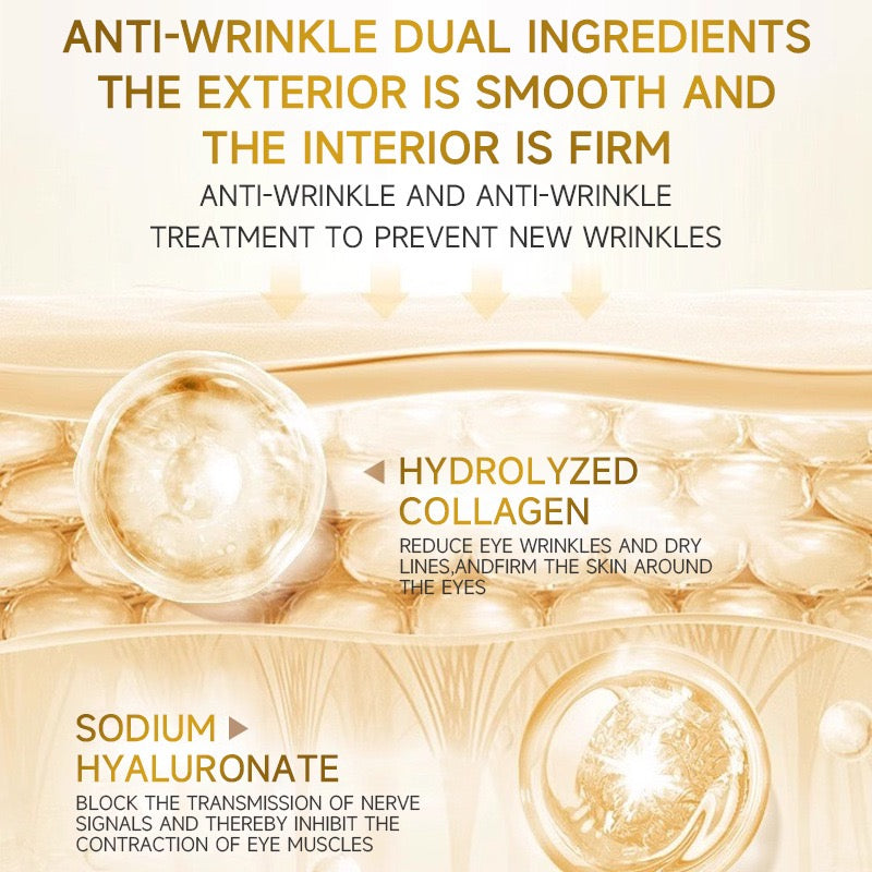 Hot Selling 24K Gold Organic Hydrogel Collagen Eye Mask Patch ANTI-AGEING Korean Eye Mask Sheet OEM Supply