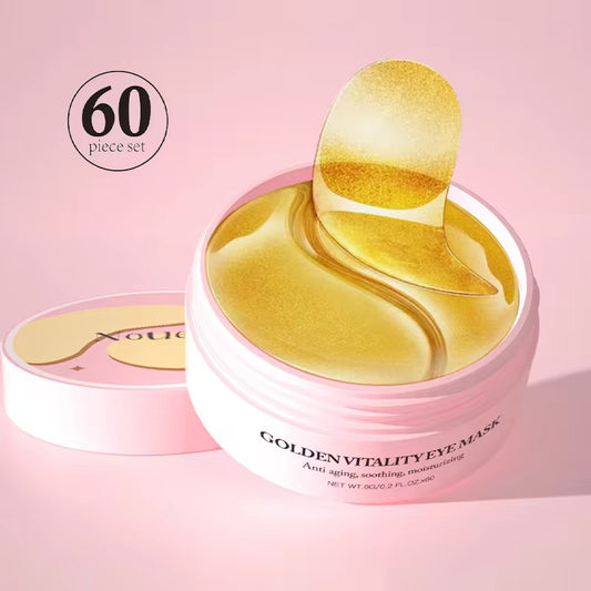 Hot New Gold Collagen Eye Patch Crystal Moisturizing Eye Mask with Vitamin C Featuring Anti-wrinkle Brightening and Firming