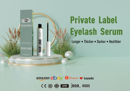 Wholesale Natural Organic Vegan Eye Lashes Enhancer Liquid Eyelash Growth Treatments Serum Private Label