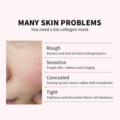 Hydrating Bio-Collagen Real Deep Overnight Facial Collagen Mask Elasticity Pore Minimizing Anti Aging Moisturizing