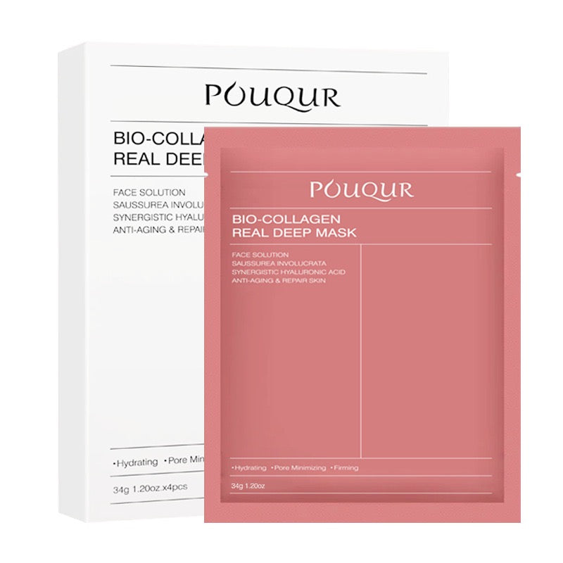 Hydrating Bio-Collagen Real Deep Overnight Facial Collagen Mask Elasticity Pore Minimizing Anti Aging Moisturizing