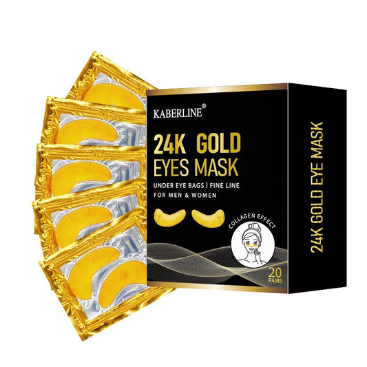 24k gold eye mask OEM wholesale for small orders China cosmetic factory