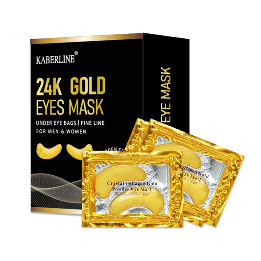 24k gold eye mask OEM wholesale for small orders China cosmetic factory
