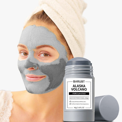 Mud Mask Stick Deep Cleansing Oil Control Anti-Acne Pore Shrinking Niacinamide Herbal Facial Mask for Oily Skin