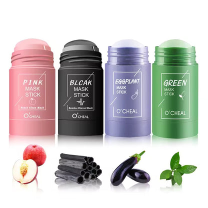 Peach Mask Stick Cleansing Whitening Acne Mud Mask Skin Care Lazy Facial Mask Green Tea Musk Stick