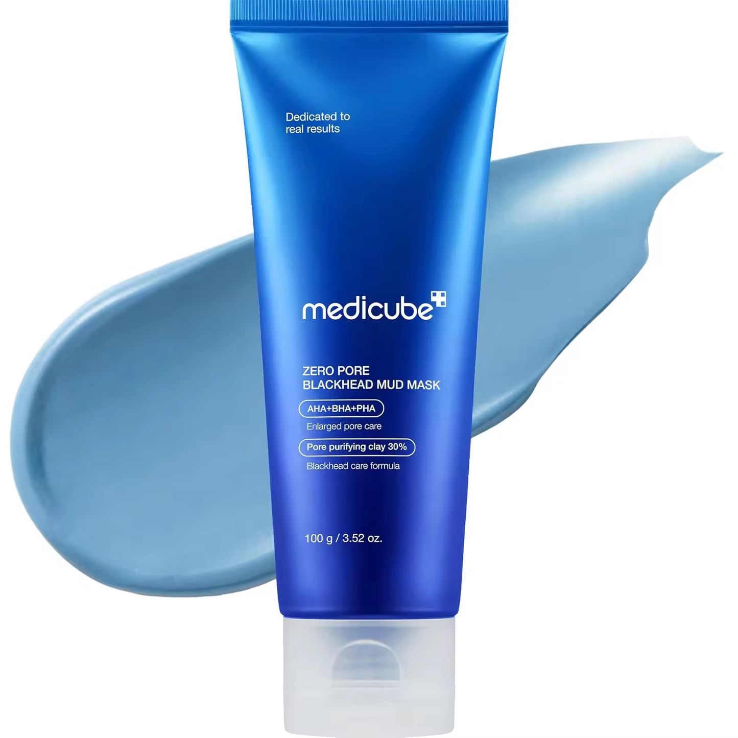 Medicube Home Care Duo for Flawless Skin: Zero Pore Blackhead Mud Facial Mask and Zero Foam Cleanser Free Brush