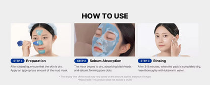 Medicube Home Care Duo for Flawless Skin: Zero Pore Blackhead Mud Facial Mask and Zero Foam Cleanser Free Brush