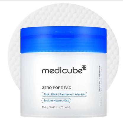 Wholesale Customized Korean SkinCare Medicube Salicylic Acid Zero Pore Cotton Pads Exfoliating Pore Care AHA and BHA