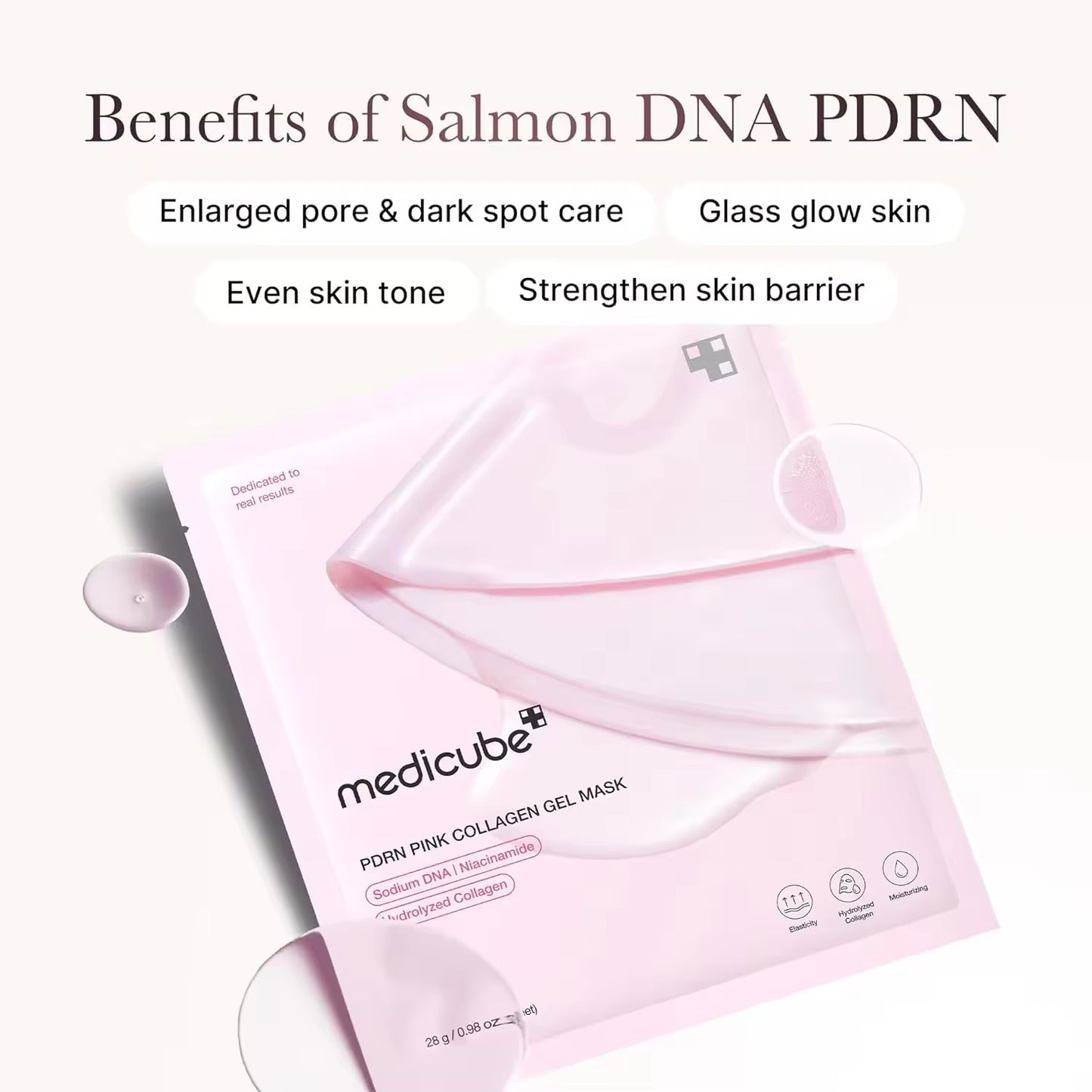 Wholesale Customized Korean Skincare Medicube Salmon DNA PDRN Pink Collagen Gel Mask Overnight Radiance Firming Mask
