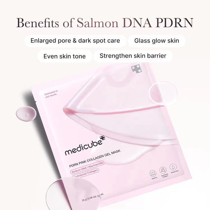 Wholesale Customized Korean Skincare Medicube Salmon DNA PDRN Pink Collagen Gel Mask Overnight Radiance Firming Mask
