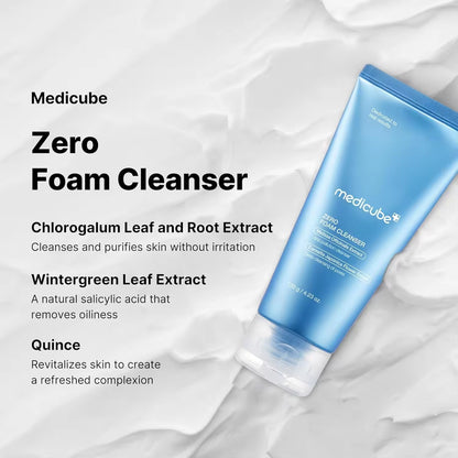Wholesale medicube Zero Foam Cleanser for Sensitive Skin Sebum Control Moisture Balance and Pore Minimization Foam Cleanser