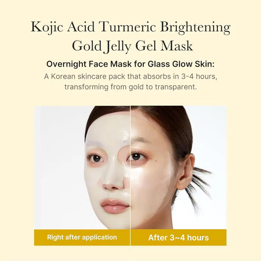 Factory Wholesale Customized Korean Skincare Medicube Same Turmeric Gold Gel Mask Glow Bright Bouncy Moisturizing Night Masks