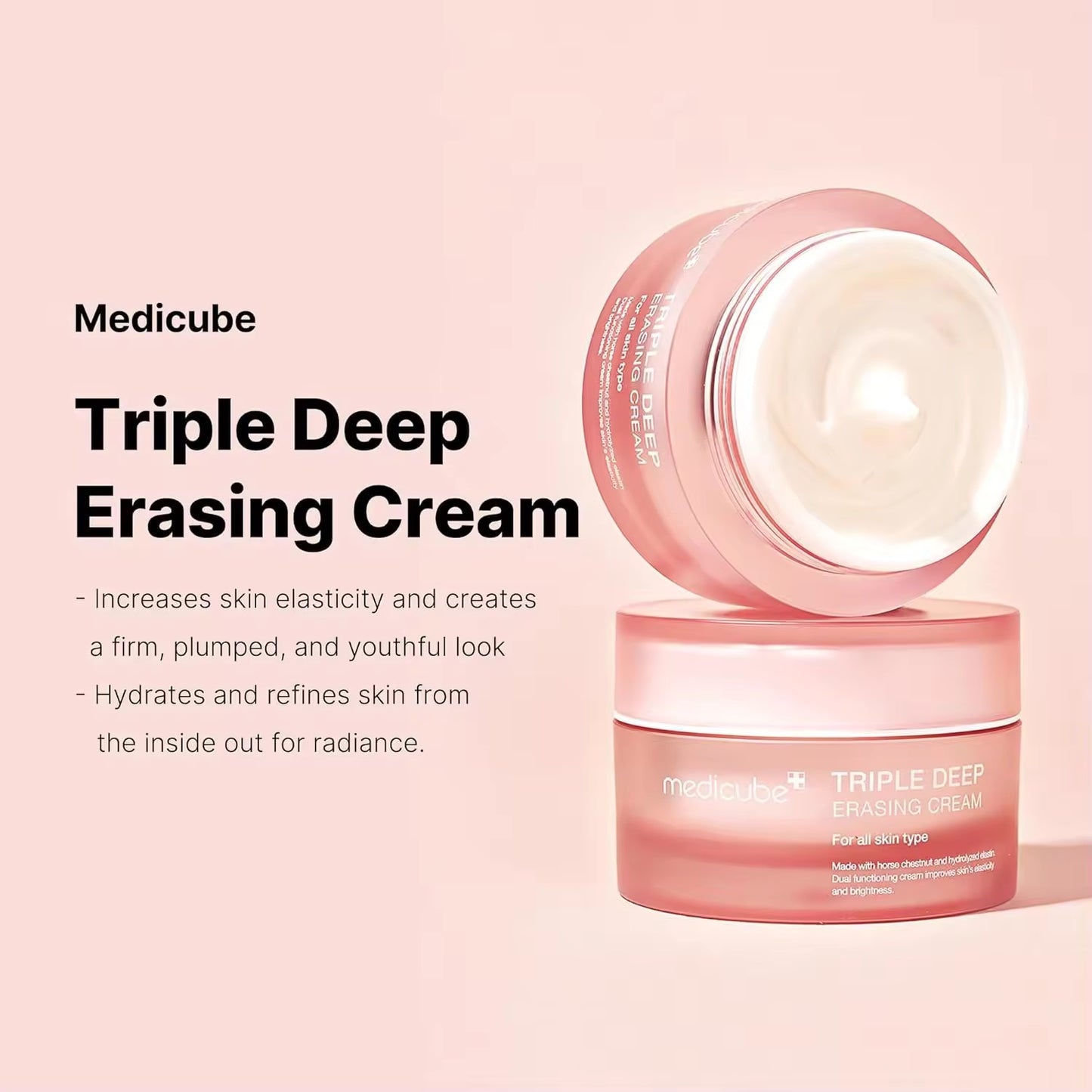 Wholesale Customized Korean Skin Care medicube Triple Collagen Cream with Hyaluronic Acid Elastin Moisturizing Firming