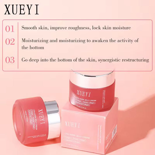 Factory Wholesale Customized Korean Skincare XUEYI Collagen Gel Cream Moisturizing Facial Lotion