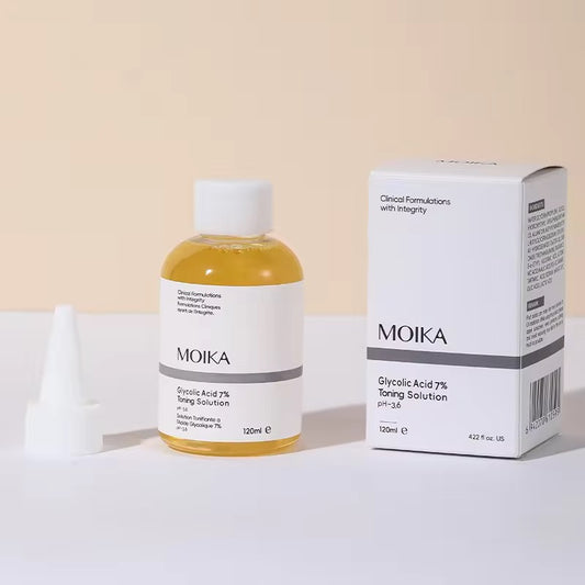 Hot Wholesale OEM/ODM Customized 7% Glycolic Acid Toner Fruit Acid Exfoliating Serum Soothing Brightening Beauty Skin Care