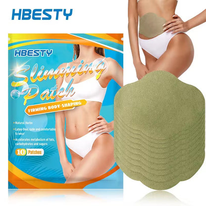 Wholesale Customization HBESTY Big Belly Waist Navel Stickers Slimming Firming Body-Shaping Lazy Wormwood Care 10 Stickers/Pack
