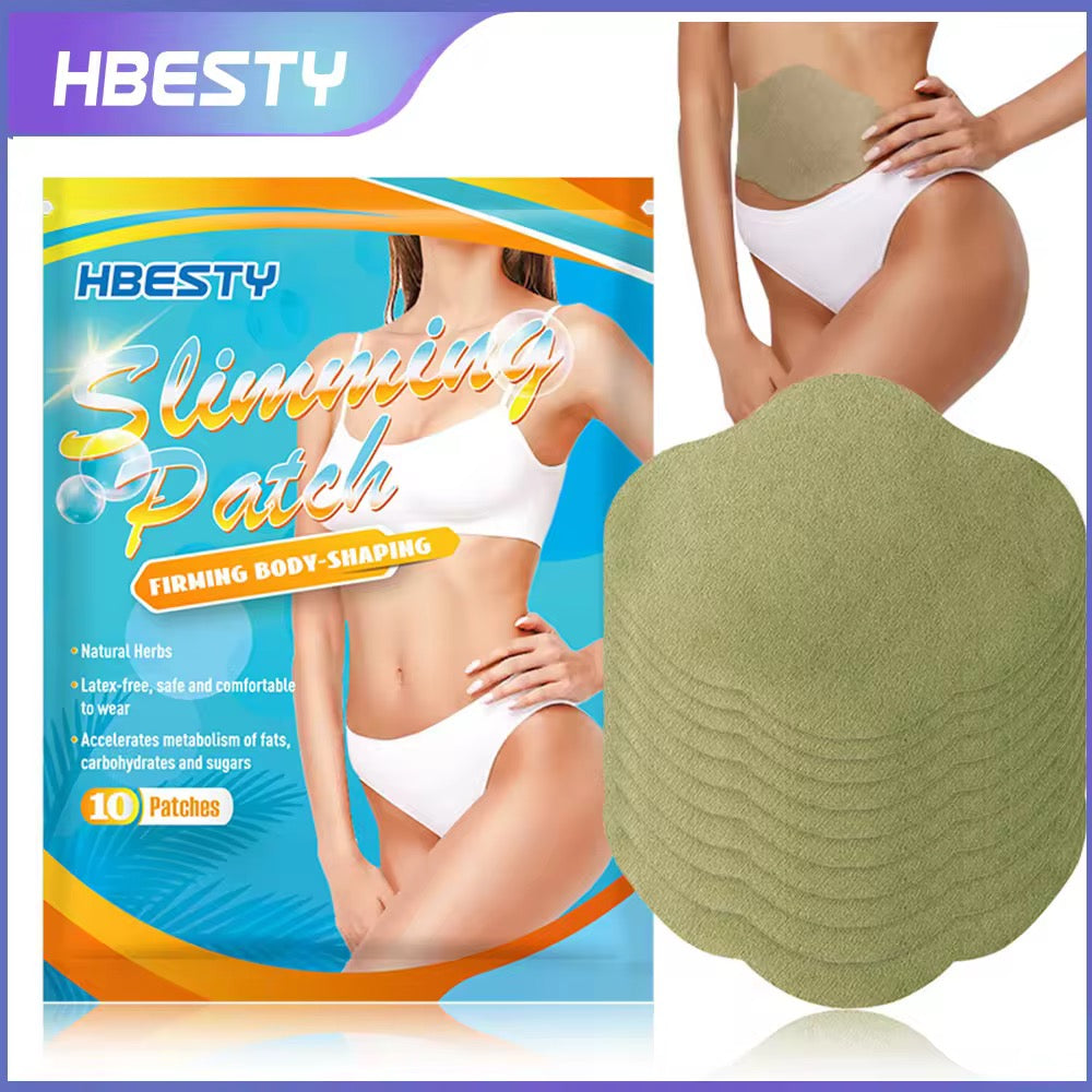 Wholesale Customization HBESTY Big Belly Waist Navel Stickers Slimming Firming Body-Shaping Lazy Wormwood Care 10 Stickers/Pack