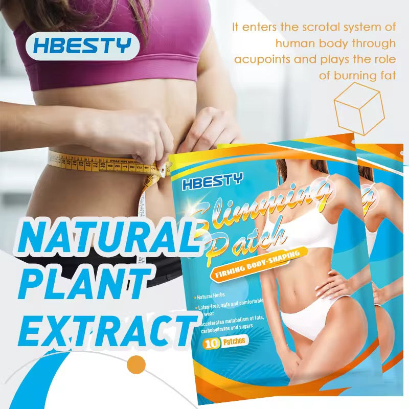 Wholesale Customization HBESTY Big Belly Waist Navel Stickers Slimming Firming Body-Shaping Lazy Wormwood Care 10 Stickers/Pack