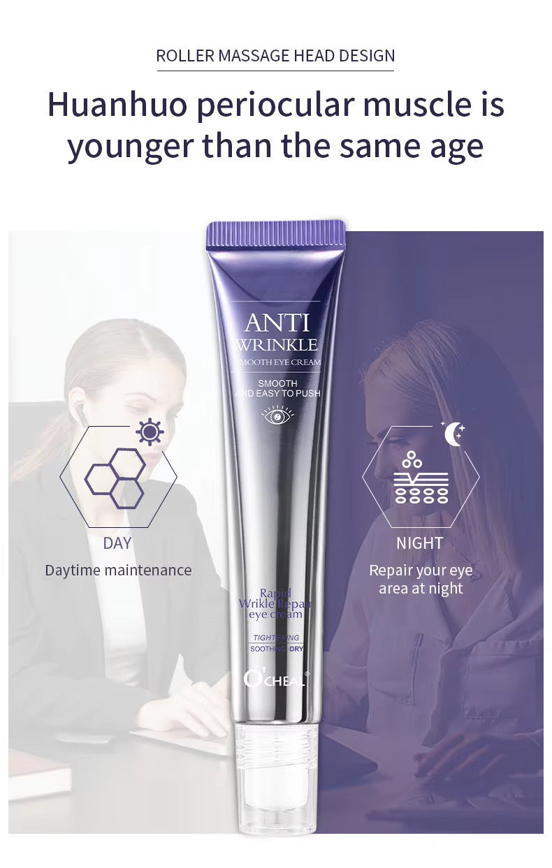 Ocheal Anti-Wrinkle Rolling Ball Eye Cream Herbal Ingredients for All Skin Types-Moisturizing Hydrating Eye Essence Reduces Eye