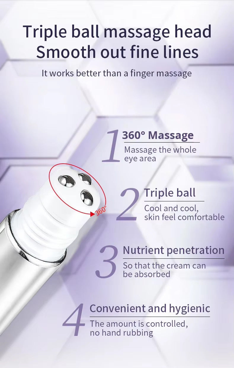 Ocheal Anti-Wrinkle Rolling Ball Eye Cream Herbal Ingredients for All Skin Types-Moisturizing Hydrating Eye Essence Reduces Eye