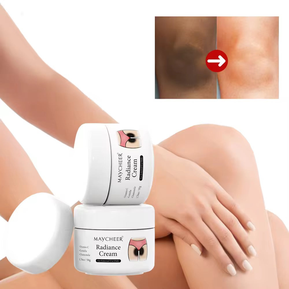 Maycheer Melatonin Cream 50g Herbal Underarms/Knees Removes Dark Spots Hydrates Softens Skin for Women Night Use All Skin Types