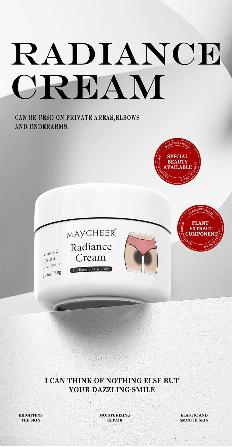 Maycheer Melatonin Cream 50g Herbal Underarms/Knees Removes Dark Spots Hydrates Softens Skin for Women Night Use All Skin Types