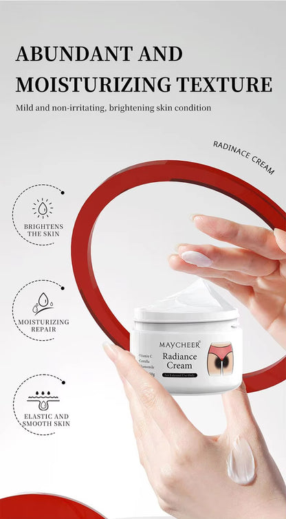 Maycheer Melatonin Cream 50g Herbal Underarms/Knees Removes Dark Spots Hydrates Softens Skin for Women Night Use All Skin Types