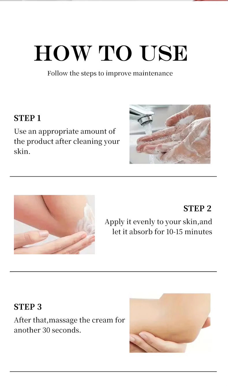 Maycheer Melatonin Cream 50g Herbal Underarms/Knees Removes Dark Spots Hydrates Softens Skin for Women Night Use All Skin Types