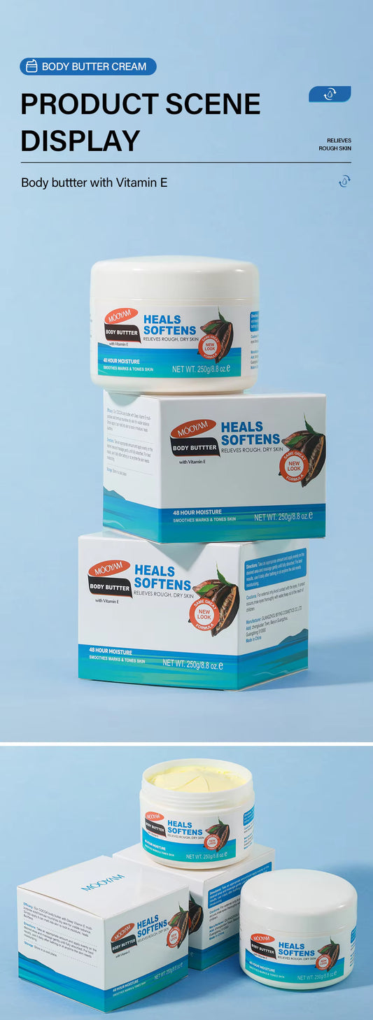 Wholesale Customization MOOYAM Body Butter with Vitamin E & Milk Hydrating Anti-Chapped Moisturizing Cream for All Skin Types