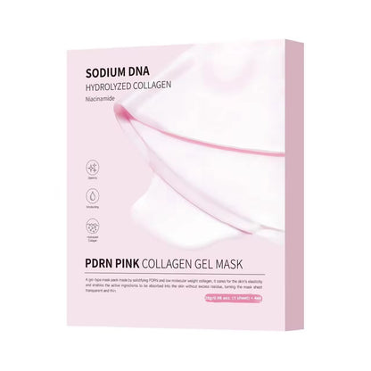 Wholesale Customization Cross-Border Pdrn Pink Collagen Hyaluronic Acid Anti-Aging Face Sheet Mask Jelly Split
