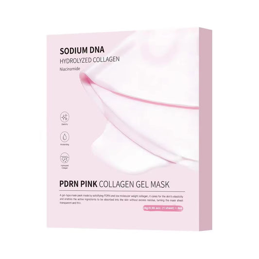 Wholesale Customization Cross-Border Pdrn Pink Collagen Hyaluronic Acid Anti-Aging Face Sheet Mask Jelly Split