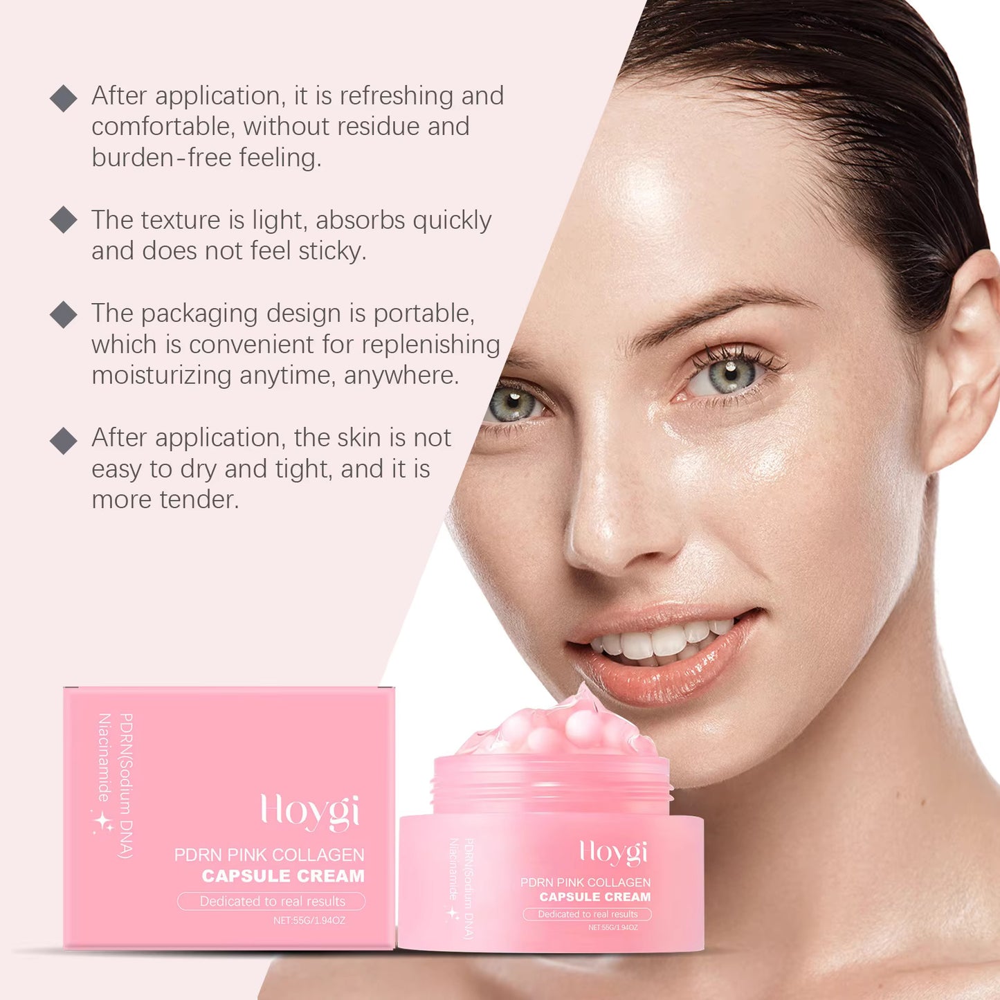 Wholesale Customization HOYGI Collagen Anti-aging Moisturizing & Hydrating Firming Night Facial Cream for All Skin Types