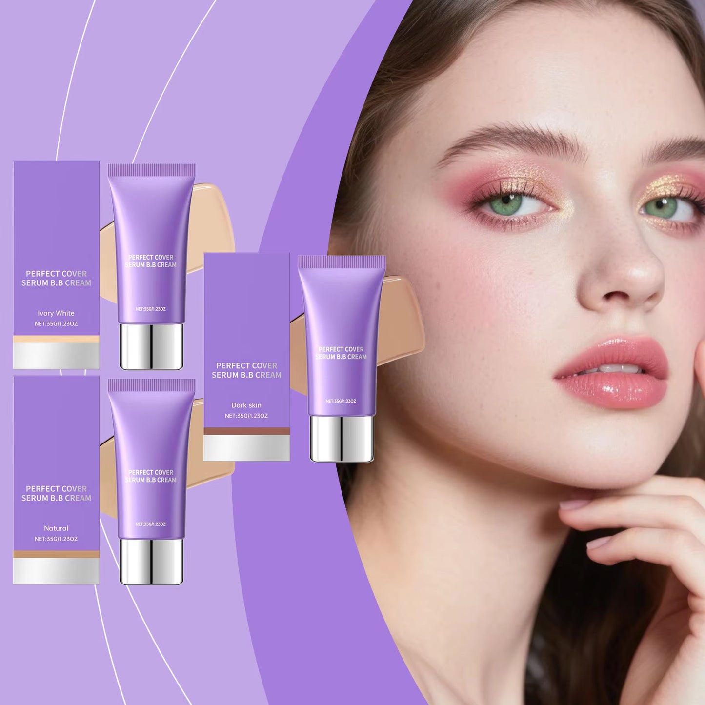 Wholesale Customization Moisturizing Mineral Essence BB Cream Series Lightweight Natural Base Makeup Concealer